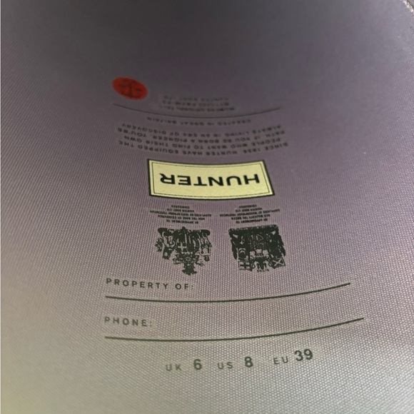 Hunter boots periwinkle(purple) - Picture 3 of 3